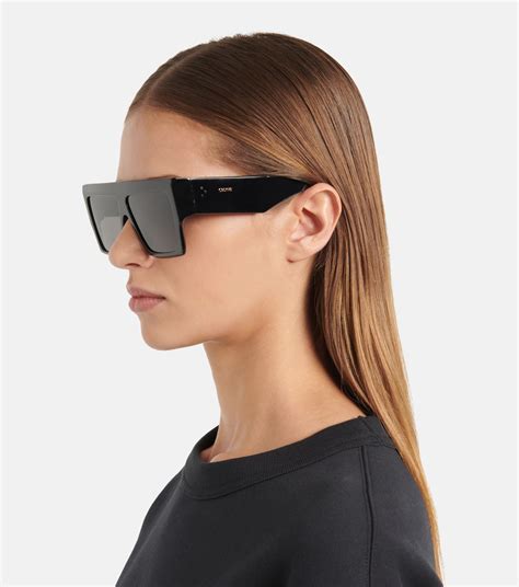 celine sunglasses square straight top|celine 55mm oversized square sunglasses.